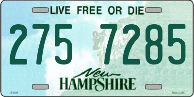 NH license plate 2757285