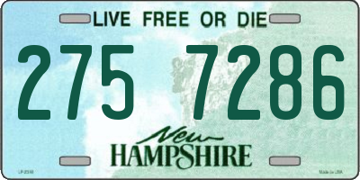NH license plate 2757286