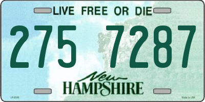 NH license plate 2757287
