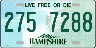 NH license plate 2757288