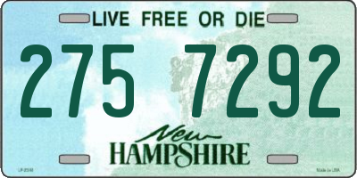 NH license plate 2757292