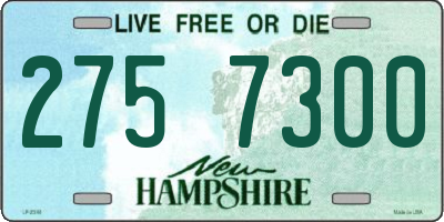 NH license plate 2757300