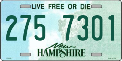 NH license plate 2757301