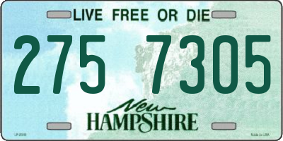 NH license plate 2757305