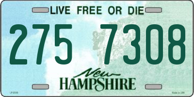 NH license plate 2757308