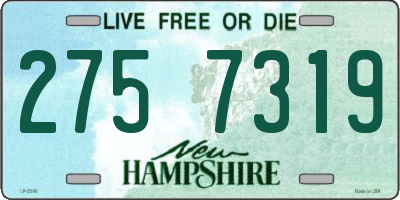 NH license plate 2757319