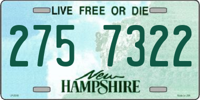 NH license plate 2757322