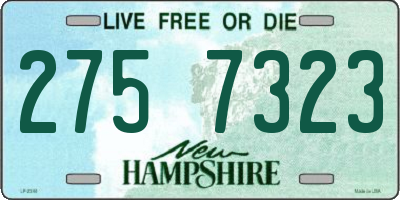 NH license plate 2757323