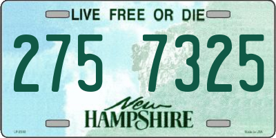 NH license plate 2757325