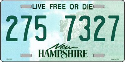 NH license plate 2757327