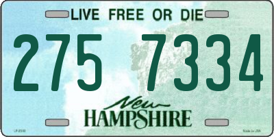 NH license plate 2757334