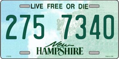 NH license plate 2757340