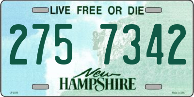 NH license plate 2757342