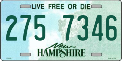NH license plate 2757346