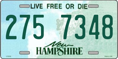 NH license plate 2757348
