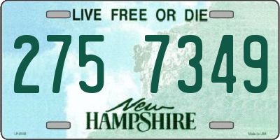 NH license plate 2757349