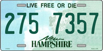 NH license plate 2757357