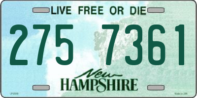 NH license plate 2757361