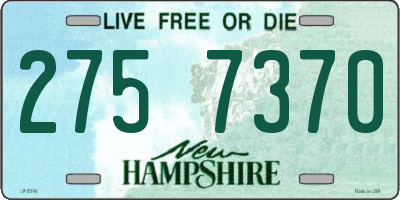 NH license plate 2757370