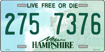 NH license plate 2757376