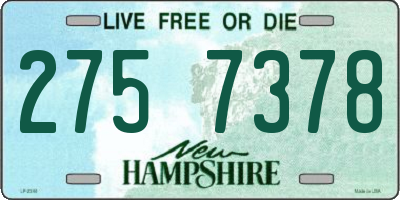 NH license plate 2757378