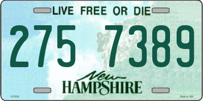 NH license plate 2757389