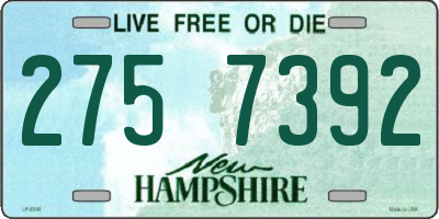 NH license plate 2757392