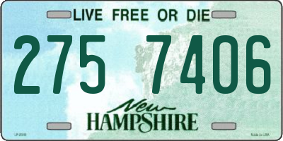 NH license plate 2757406