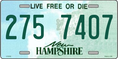 NH license plate 2757407