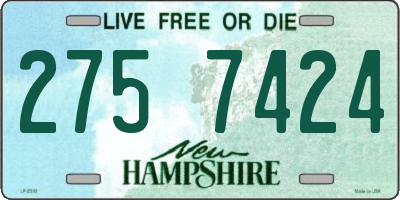 NH license plate 2757424