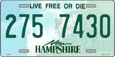 NH license plate 2757430
