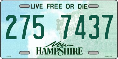 NH license plate 2757437