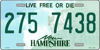 NH license plate 2757438