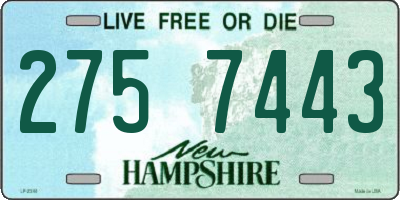 NH license plate 2757443