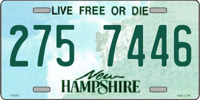 NH license plate 2757446