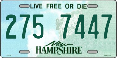 NH license plate 2757447