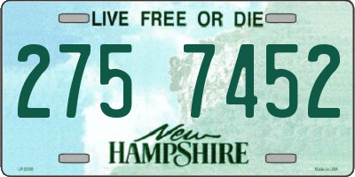 NH license plate 2757452