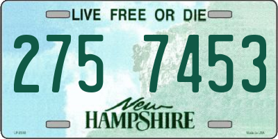 NH license plate 2757453
