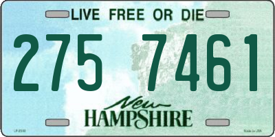 NH license plate 2757461