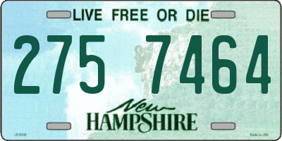 NH license plate 2757464