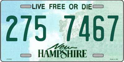 NH license plate 2757467