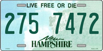 NH license plate 2757472