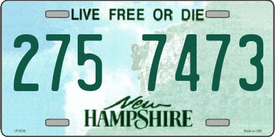 NH license plate 2757473