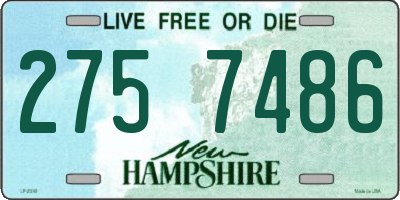 NH license plate 2757486