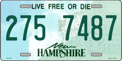 NH license plate 2757487