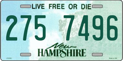 NH license plate 2757496
