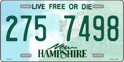 NH license plate 2757498