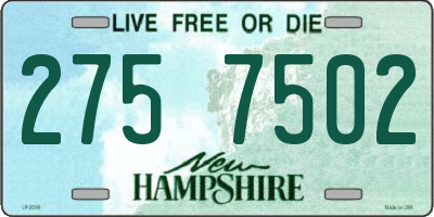 NH license plate 2757502