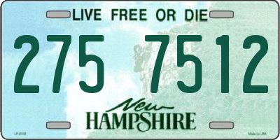 NH license plate 2757512