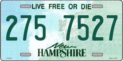 NH license plate 2757527